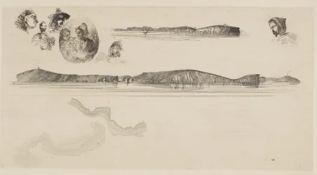 Croquis sur la plaque de l
